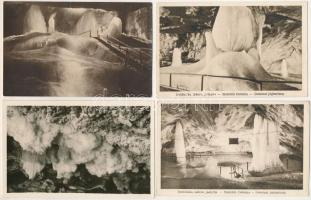 Dobsinai jégbarlang - 12 db régi képeslap / ice cave - 12 pre-1945 postcards