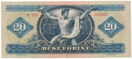 1965. 20Ft "C 184 036982" T:F szép papír
Adamo F14