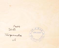 Joseph Kádár (1936-2019): Geometrikus kompozíció. Akril, fa, jelezve balra lent, hátoldalán Joseph K...