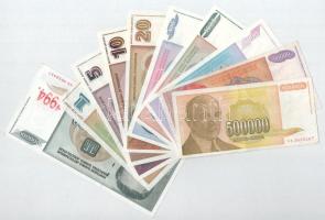 Jugoszlávia 1994. 1D - 10.000.000D (10xklf) T:AU-F Yugoslavia 1994. 1 Dinara - 10.000.000 Dinara (10xdiff) C:AU-F