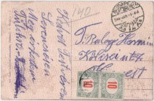 Fülek, Filakovo; vasútállomás. Vasúti levelezőlapárusítás 441. / railway station / Bahnhof (fl)