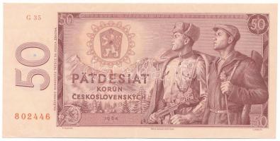 Csehszlovákia 1964. 50K T:F szép papír Czechoslovakia 1964. 50 Korun C:F fine paper Krause P#18