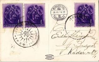 Budapest II. Törökbástya söröző és étterem kerthelyisége. Margit körút 89. + "1938 Beregszász v...