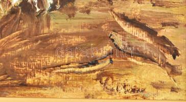 Alice Schuster (A düreni művésztelep tagja): Virágcsendélet 1983. Olaj, kasírozott vászon. Keretben....