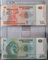 33db-os vegyes afrikai bankjegy gyűjtemény dekoratív, négygyűrűs, bordó műbőr "NUMIS Leuchtturm...