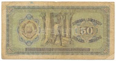 Jugoszlávia 1946. 50D (8 számjegyű sorszámmal) T:VG
Yugoslavia 1946. 50 Dinara (with 8-digit serial...