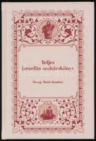 Özvegy Marie Kauders: Teljes izraelita szakácskönyv a húsvéti konyha figyelembevételével. Bp., 2009, Gabbiano Print Kft. Reprint kiadás. Kiadói kartonált papírkötés. Megjelent 1000 példányban. Készült az eredeti német nyelvű könyv második kiadása alapján (Prága, 1890, Jakob B. Brandeis).