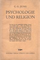 Jung, C[arl] G[ustav]: Psychologie und Religion. Die Terry Lectures 1937 gehalten an der Yale University. Zürich-Leipzig, 1940. Rascher Verlag (Druck: Tschudi und Co. Glarus). 192 p. + 1 t. Első német kiadás. Carl Gustav Jung (1875-1961) svájci pszichiáter, a Freud-tól elszakadó analitikus pszichológiai irányzat alapítója. A világhírű pszichiáter az 1909-től a világ számos egyetemén tartott előadás-sorozatokat. Az 1936-1937-es szemeszter alkalmából már harmadszor tért vissza az Egyesült Államokba, ezúttal a Terry Lectures keretében lépett a pulpitusra. A Terry Lectures sora a Yale Egyetem 1905-ben alapított előadássorozat, mely kimondottan vallás és természettudományok, illetve vallás és pszichológia viszonyát vizsgálja. Carl Gustav Jung ,,Psychology and Religion" néven tartott előadásai az analitikus pszichológia irányából tanulmányozzák a kérdést. A címoldalon régi tulajdonosi bejegyzés. Fűzve, kiadói borítóban. Jó példány.