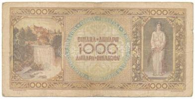 Jugoszlávia 1946. 1000D T:F, szakadás
Yugoslavia 1946. 1000 Dinara C:F, tear
Krause P#67