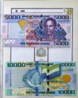 49db-os vegyes afrikai bankjegy gyűjtemény dekoratív, négygyűrűs, bordó műbőr "NUMIS Leuchtturm...