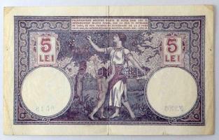 Románia 1920. 5L T:F kisebb beszakadások Romania 1920. 5 Lei C:F small tears Krause P#26