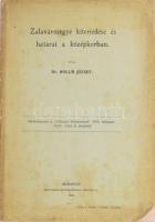 Dr. Holub József: Zalavármegye kiterjedése és határai a középkorban. Különlenyomat a "Földrajzi Közlemények" 1916. évfolyam XLIV. kötet 6. füzetéből. DEDIKÁLT! Bp., 1916, Friz Ármin. Kiadói papírkötés, viseltes állapotban.