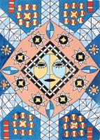 Vig György (George Vig) (?-): Önarckép, 2005. Olaj, karton. Jelzett. 70×50 cm.