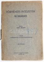 Vári Rezső: Történeti Intézetek Rómában. Adalék a legujabb kor tudománytörténelméhez. Bp., 1916, MTA. Kiadói papírkötés, kissé sérült gerinccel, nagyrészt felvágatlan lapokkal.