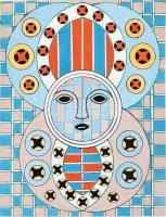 Vig György (George Vig) (?-): Önarckép, 2005. Olaj, karton. Jelzett. Szakadással. 65×50 cm.