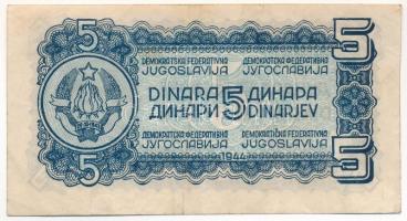 Jugoszlávia 1944. 5D T:F szép papír
Yugoslavia 1944. 5 Dinar C:F fine paper
Krause P#49