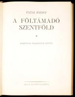 Patai József: A föltámadó Szentföld. Százötven palesztinai képpel. (Bp., 1926), Mult és Jövő (Korvin Testvérek-ny.), 272 p. Fekete-fehér képekkel gazdagon illusztrálva. Átkötött egészvászon-kötésben, nagyrészt jó állapotban, néhány kissé foltos lappal.