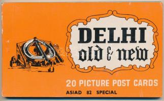 DELHI Old &amp; New - modern postcard booklet with 20 postcards