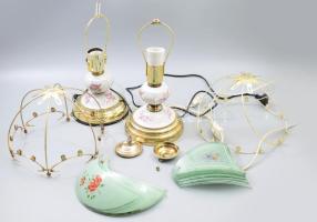 Vintage asztali lámpa pár, összeszerelendő.