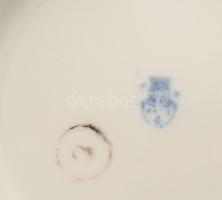 Zsolnay virágmintás teakiöntő és cukortartó, jelzett, m: 12-17 cm