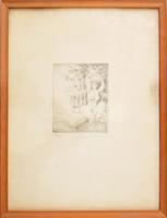 Szabó Vladimir (1905-1991): Zsuzsanna. Rézkarc, hidegtű, papír, jelzett, számozott (80/100), lap szé...