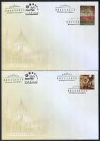 2015 Országház V. - Vadászterem, delegációs terem sor 8 db FDC-n