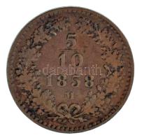 Ausztria 1858M 5/10kr Cu T:VF Austria 1858M 5/10 Kreuzer Cu C:VF Krause KM#2182