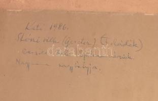 Jelzés nélkül: Stószi Gerster-villa (Felvidék, Gerster Béla kassai mérnök villája), 1911. Akvarell, ...