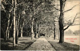 1910 Tata, Tata-Tóváros; Grófi kastély park. Nóbel Adolf kiadása (EK)