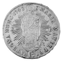 1743K-B Tallér Ag "Mária Terézia" Körmöcbánya (28,60g) T:F juszt., ph. , fülnyom/ Hungary ...