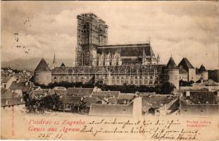 1898 (Vorläufer) Zagreb, Zágráb; Stolna crkva / Domkirche / cathedral (under reconstruction) (EK)