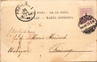 1898 (Vorläufer) Zagreb, Zágráb; Stolna crkva / Domkirche / cathedral (under reconstruction) (EK)