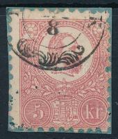 1871 Kőnyomat 5kr elfogazott bélyeg (10.000)