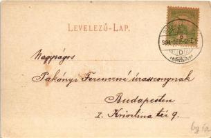 1904 Herkulesfürdő, Baile Herculane; Cserna völgy / thal / valley (kopott sarkak / worn corners)