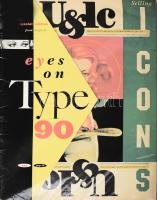 1990 Upper &amp; Lower Case. The International Journal and Type Graphic Design. Vol. 17. Number 3. Summer. Special Edition from Oxford. Eyes on Type 90. New York, 1990, Internatioanl Typeface Co., 72 p. Gazdag képanyaggal illusztrált. Angol nyelven. Kiadói papírkötés, foltos.