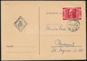 1948 Eötvös Loránd Budapest helyi FDC