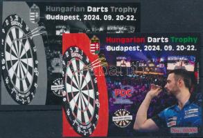 2024 Hungarian Darts Trophy emlékív pár piros és zöld 00000 sorszámmal (csak 3 pár létezik)