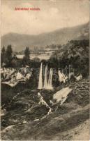 1913 Alsóvidra, Kisaranyos, Vidra, Vidra din Sus (Topánfalva, Campeni); vízesés. Tomus Elek kiadása / waterfall (tűnyomok / pin marks)