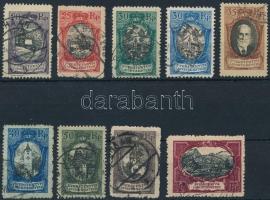 Liechtenstein 1921 Mi 53-60 (Mi EUR 220,-) (foghibák / perf faults)