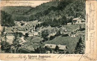 1913 Iglórosztoka, Rosztoka, Ráztoky (Szepespatak, Hnilcík); bánya. Matz Gusztáv kiadása / mine (EB)