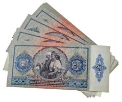 1941. 20P (58x) több részletben sorszámkövetők "C 453 027701 - C 453 027798" között T:UNC,...