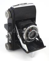 Welta Wetix 6x6/4,5x6 cm kamera Steinheil Cassar 1:2,9/ 5 cm objektívvel. Welta Compur zárral bőrtok...