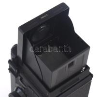 Yashica Mat 124G ikerlencsés reflex fényképezőgép, Yashinon 3,5/80mm objektívvel, eredeti bőr tokjáb...