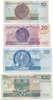 Lengyelország 1994. 10Zl - 100Zl (4xklf) T:AU-F szép papír
Poland 1994. 10 Zlotych + 100 Zlotych (4...