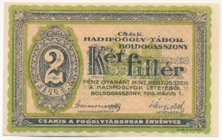 Boldogasszony / Hadifogolytábor 1916. május 1. 2f "26 0558" T:AU
Hungary / Boldogasszony ...