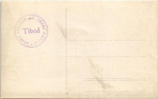 Tibód, Tibod; erdőrészlet / forest. Szabó Gáborné szül. Török Piroska photo (kopott sarkak / worn co...