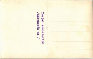 Torja, Turia; Szanatórium / sanatorium. photo (ázott / wet damage)