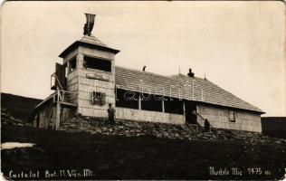 Kis-havas, Muntele Mic; Castelul Batalionului 11 Vanatori M-TE 1475 m / 11. vadászzászlóalj hegyi háza / military mountain house of the 11th Hunters Battalion. photo (EK)