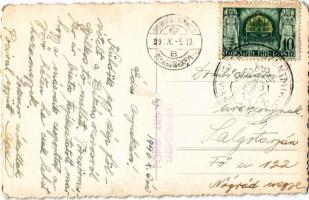 1940 Békás-szoros, Cheile Bicazului; Dombi Andor Salgótarján photo + "1940 Gyergyószentmiklós v...