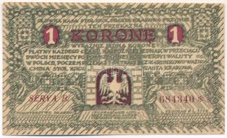 Lengyelország / Krakowa DN(1919) 1K szükségpénz T:F, szép papír
Poland / Krakowa ND(1919) 1 Korone ...